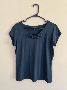 Lafayette 148 New York Scoop Neck Blouse